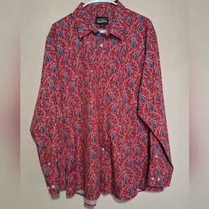 Daniel Cremieux Red and Blue Paisley Men's Shirt